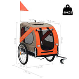 New Large Pet Bicycle Trailer Cat Dog Cart Folding Outdoor Riding Travel Trailer Pet Out Carry Pet Stroller Cat Carrier