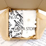 Viola Design 6PCS Gift Box Floral Solid Cotton Sock Tie Sets Clip Pin Cufflinks Hankie Men Wedding Party Daily Cravat Accessory