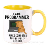 Engineer Mugs Computer Programmer Cups Programming Debugging Teaware Tea Coffee Coffeeware Geek Nerd Coworker Gift Coder Unicode