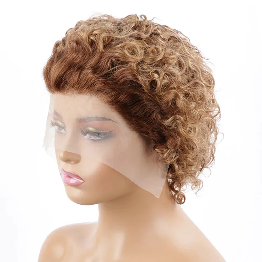 Pixie Cut Wig Human Hair 13x1 Lace Frontal Wigs Human Hair Short Bob Human Hair Wigs For Black Women Lace Front Human Hair Wig