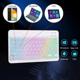 Wireless Bluetooth Keyboard 10inch Backlit Keyboard Backlight  Touchpad Keyboard Mouse For PC IOS Android Windows TV Box iPad