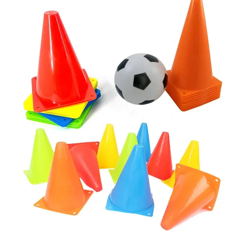 8Pcs 23cm Traffic Prop Cones Toy Multipurpose Construction Theme Party Sports Activity Cones For Football Scooter Training Toy