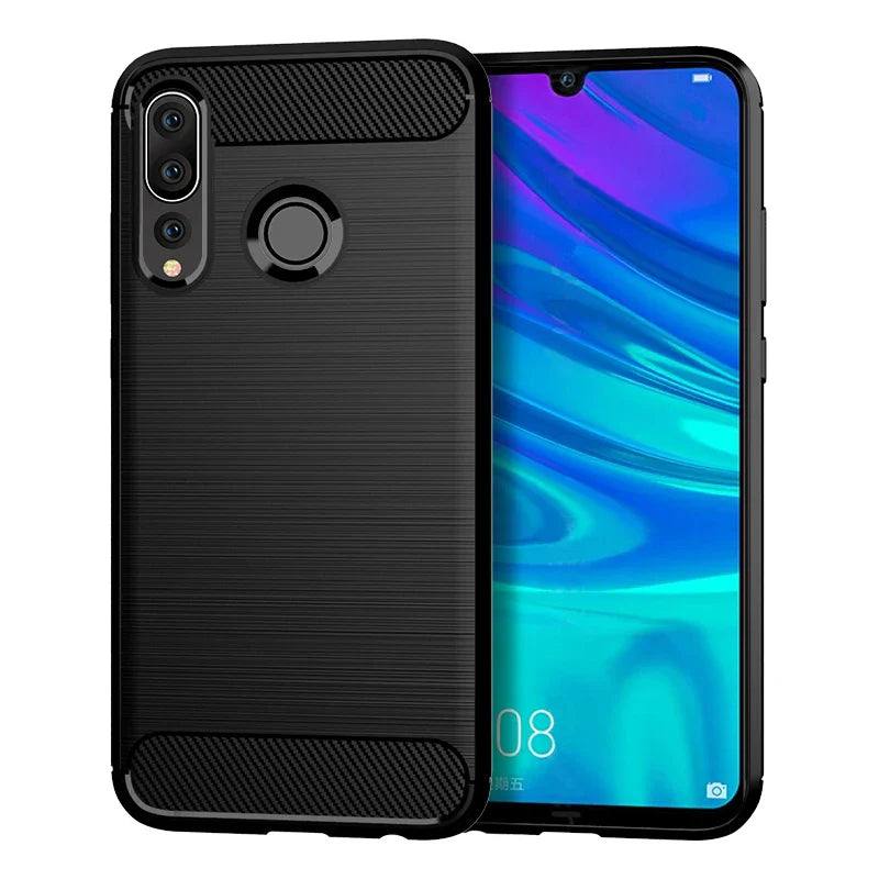 Brushed Case For Huawei P40 Lite E P30 P Smart Plus Z 2019 2021 Mate 30 20 Pro 10 P50 P20 P30Lite Carbon Fiber Case Cover