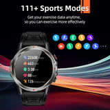 WEOFLY Smart Watch 1.43inch Large AMOLED Screen BlE5.2 Calling Wristband Heart rate detection Men Sport Smartwatch Outdoor