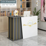 Modern wood Reception Desks Simple Supermarket Cashier Hotel Small Reception desk Beauty Salon Clothing Store checkout counter Z