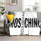 HD Cartoon Moschino Toy Bear 3D Blanket,Soft Throw Blanket for Home Bedroom Bed Sofa Picnic Travel Office Rest Cover Blanket Kid