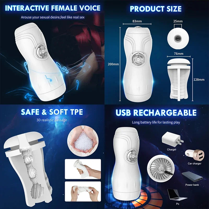 Cone Trainer Male Masturbator Man Massager Head Sex Toys For Women Pussy Spreader Artificial Pussy Vagina Adult Supplies Toys