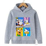 Sweatshirts Manga Anime Mickey Minnie Mouse Hoodie Kid Girl Boy Sweatshirt Hoody Cartoon Children Cute Clothes Baby Top Pullover