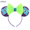 10Pcs/Lot New Colors Mouse Ears Headband Women Festival Party Cosplay Hairband Girls Gift Kids DIY Hair Accessories Wholesale