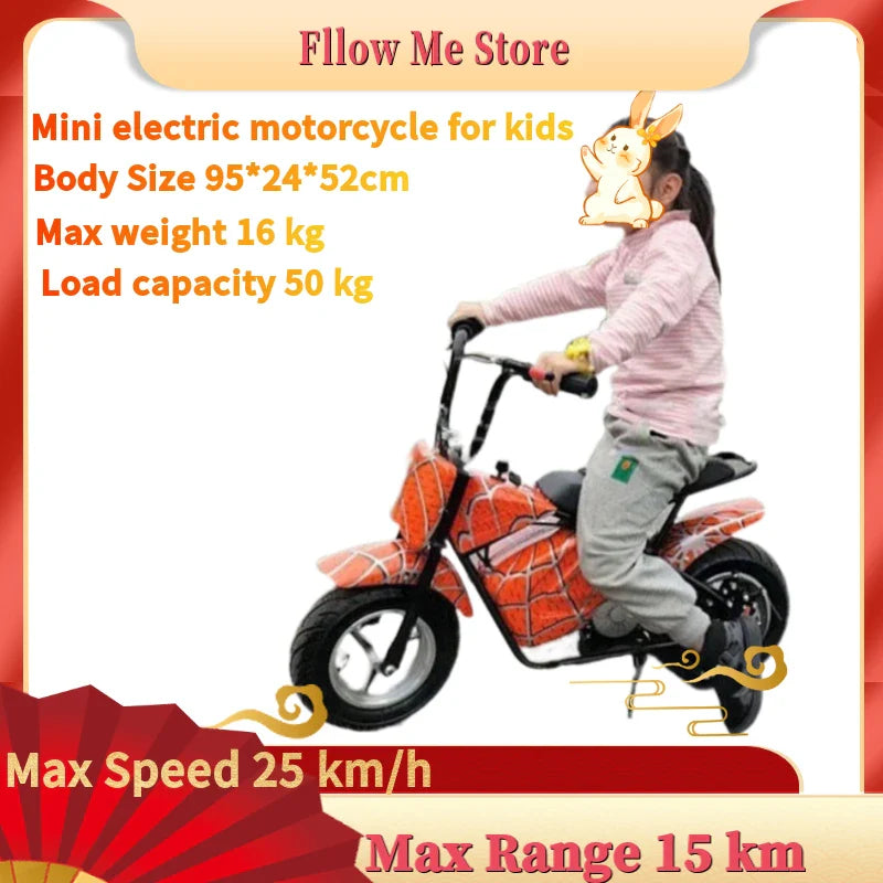 Electric Motorcycle Kids Children Super Mini Scooter 36V  Lithium Battery