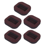 5pcs Office Chair Wheel Stopper Furniture Caster Cups Hardwood Floor Protectors Anti Parts for Roller Feet Anti Noisy Slip Mat