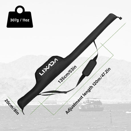 LIXADA 53 Inch Fishing Rod Bag Pole Pack Portable Folding Fishing Pole Tackle Protective Cover Case Fishing Storage Bag For Rods