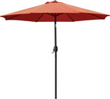 9' Patio Umbrella Outdoor Table Umbrella with 8 Sturdy Ribs