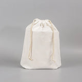 Canvas Bag Cotton Drawstring Drawstring Pocket Shopping Cotton Bag School Gym Travel Dustproof Handbag Blank girdle storage bag