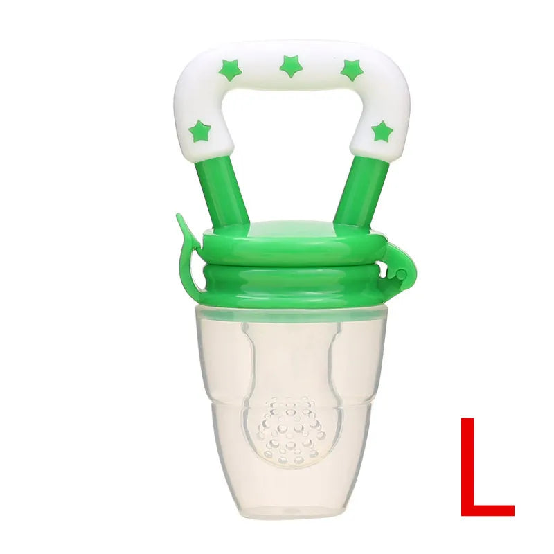 Silicone Baby Fruit Feeder with Cover Baby Nipple Fresh Food Vegetable Supplement Soother Nibbler Feeding Teething Pacifier