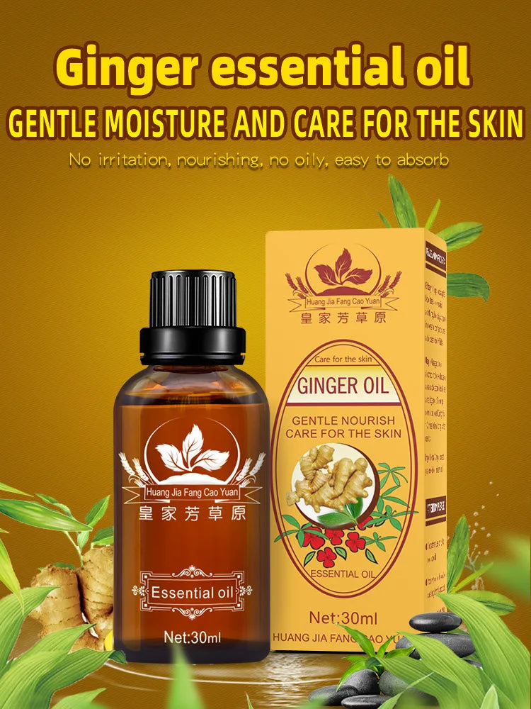 Natural Plant Therapy Lymphatic Drainage Ginger Oil Natural Ginger Massage Oil Body Care Oil Ship For Drop Shipping From