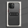 Audi-Logo-R8 Armor Matte Phone Case For iPhone 15 14 13 12 Mini 11 Pro XR X XS MAX ８７６6S Plus Funda Bumper Shockproof Cover