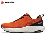 Baasploa Men Hiking Shoes Comfort Wear Resistant Outdoor Shoes Men Breathable Mesh Casual Sneakers Climbing Non-Slip Lace Up