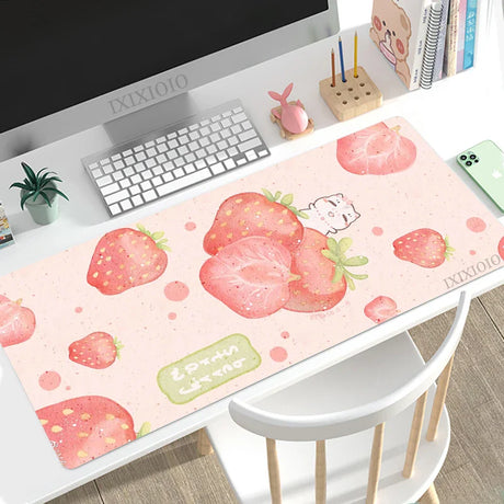 Mouse Pad Gaming Kawaii Cute Fruit XL Custom Computer Mousepad XXL keyboard pad Office Carpet Soft Office Accessories Mice Pad