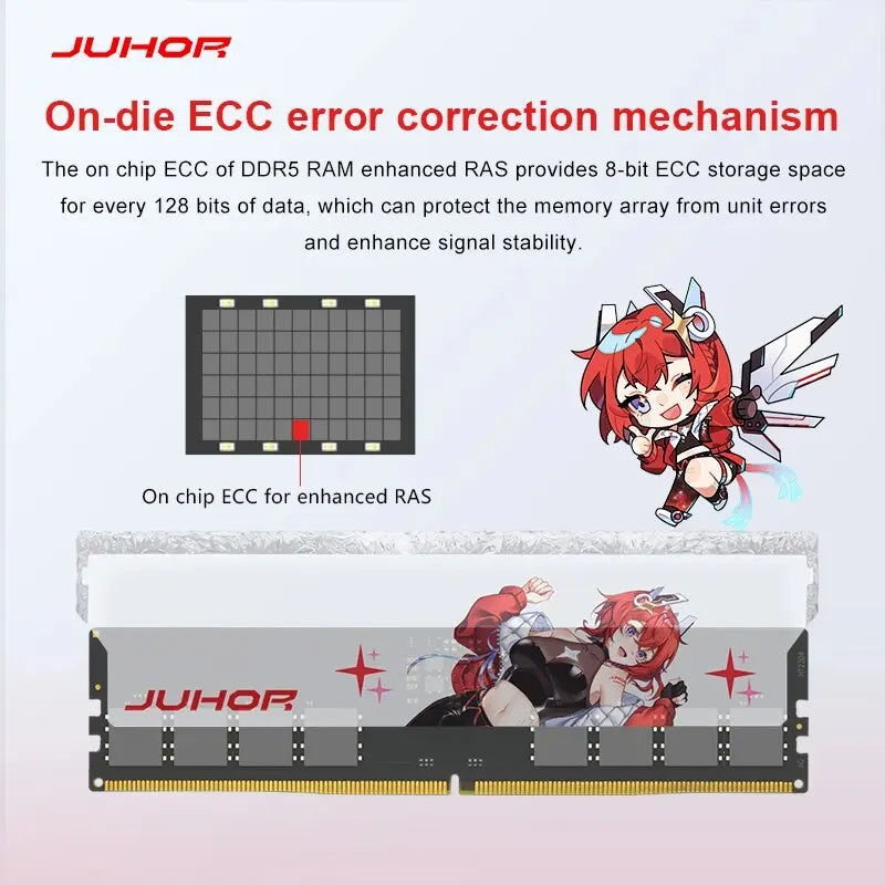 JUHOR DDR5 RGB Memory 16GB 6400MHz 6800MHz Hynix A- Die Original Chip Desktop Computer Ram