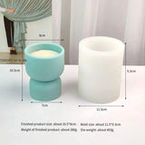 DIY Candle Cup Silicone Mold For Resin Funnel Shape Cement Aromatherapy Plaster Mold Home Decoration Craft