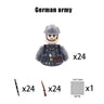 New WW2 Military Building Block Germany US British French Soviet Italian Action Figure Soldier Army Weapon Bricks Kids War Toys