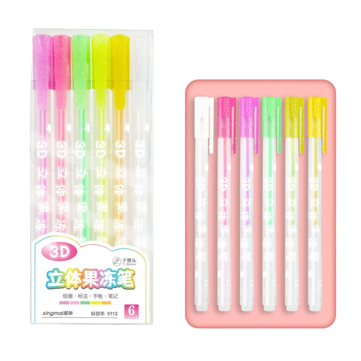 Multi-colored Painting Highlighter Colourful Highlighters DIY Double Line Pen Journaling School Office Supplies