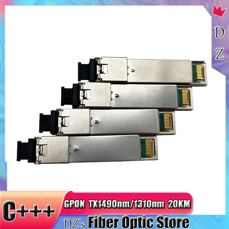 FTTH GBIC Optical Fiber Module SC GPON OLT C+++ SFP Tx1490/Rx1310nm 1.25G 2.5G C+++ OLT Equipment Compatible Huawei ZTE OLT