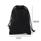 Canvas Bag Cotton Drawstring Drawstring Pocket Shopping Cotton Bag School Gym Travel Dustproof Handbag Blank girdle storage bag