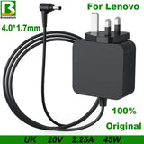 20V 2.25A 45W 4.0*1.7mm Laptop AC Adapter Power Charger For Lenovo Ideapad 100 110s Yoga 510 310-14 710s -13ISK B50-10 ADL45WCC