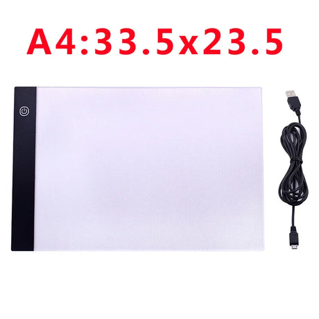 A2/A3/A4/A5 Ultra-Thin Portable LED Light Box Tracer USB Power Cable Artcraft Tracing Light Pad for Drawing, Sketching