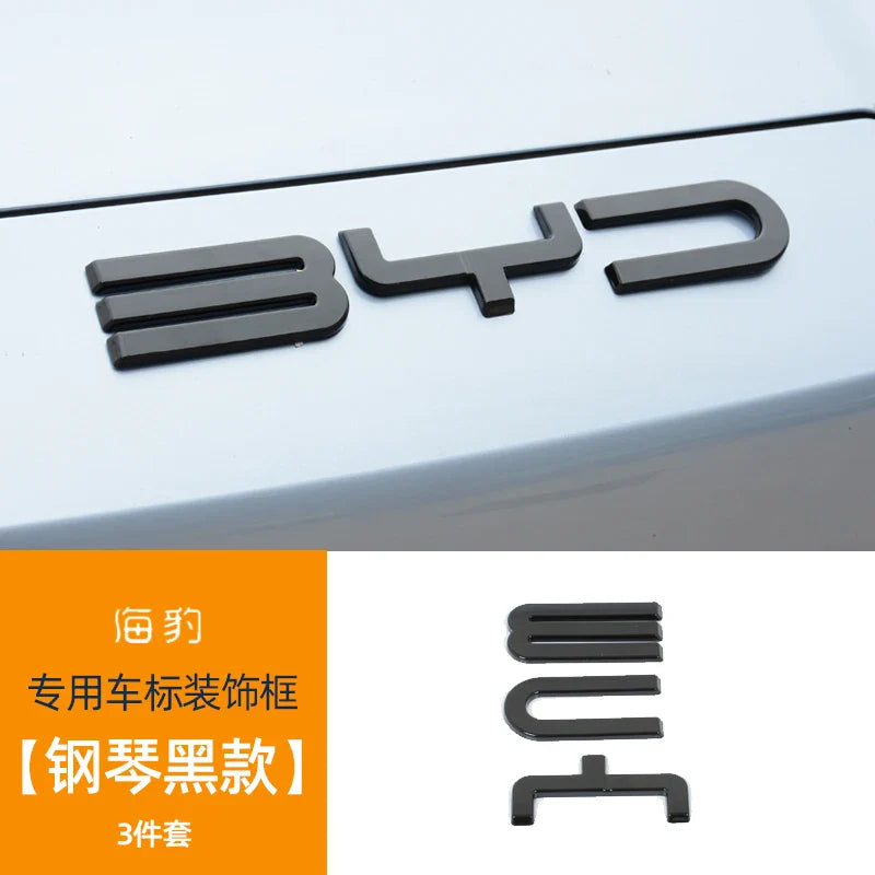 For BYD Seal Leaf panel louver rearview mirror emblem decorative frame Car appearance modification accessories