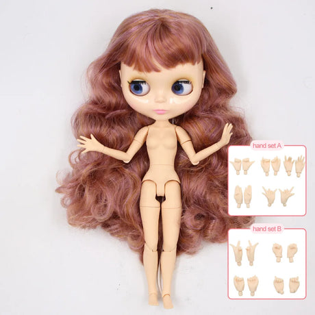 ICY DBS Blyth doll nude 30cm Customized 1/6 bjd with joint body hand sets AB as girl gift special price