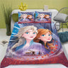 Cartoon Duvet Cover Disney Cute Frozen Printed Children 3-Piece Set 1 Quilt Cover Comforter Bedding Sets King Queen Size