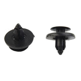 30pcs Diameter 7mm Black Plastic Auto Fasteners Rivets Clips Vehicle Car Bumper Door Panel Fender Liner Clips Retainer Clips