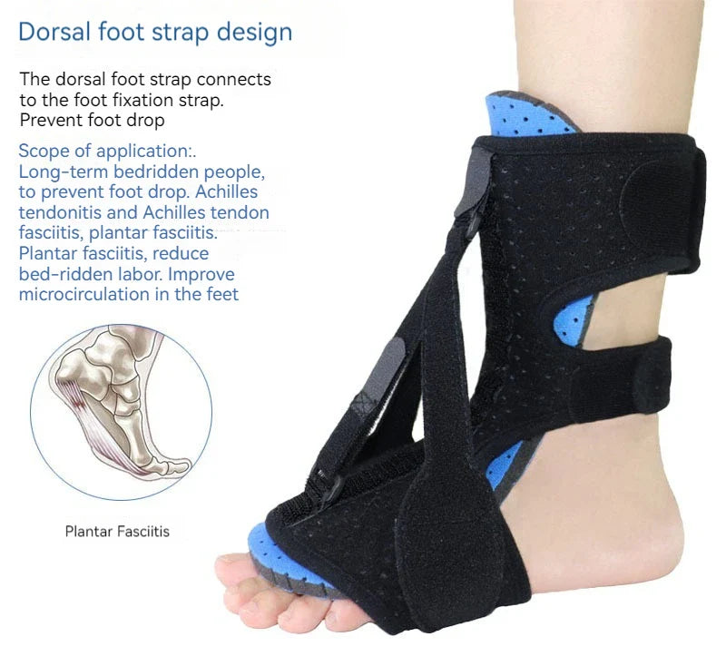 Adjustable Plantar Fasciitis Night Splint Foot Drop Orthosis Stabilizer Brace Support Night Splints for Foot Correction