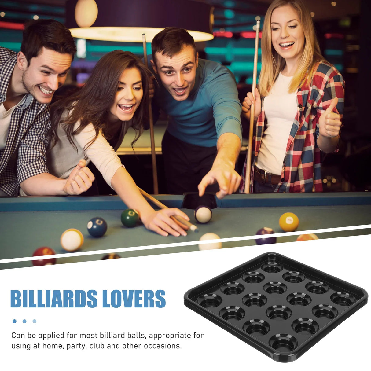 Billiards Tray Pool Table Accessories Plastic Ball Holder Desktop Gift Accessory Snooker Men Cave Decor