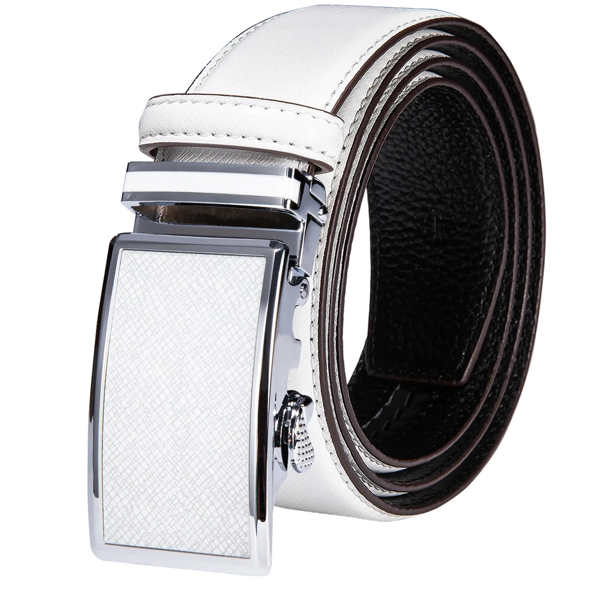 High Quality Mens Belts Black Brown Blue White Green Leather Straps Casual Gold Automatic Buckles Waistband Belt for Men Wedding