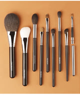 9pcs/set Chichodo Makeup Brushes set Powder Blush Make up Brush Crease Eyebrow Eyeshadow Lip cosmetic tool kit animal hair