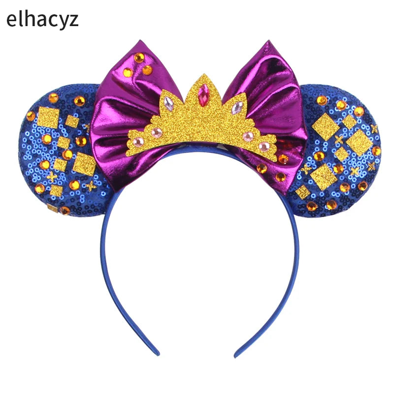 10Pcs/Lot New Colors Mouse Ears Headband Women Festival Party Cosplay Hairband Girls Gift Kids DIY Hair Accessories Wholesale