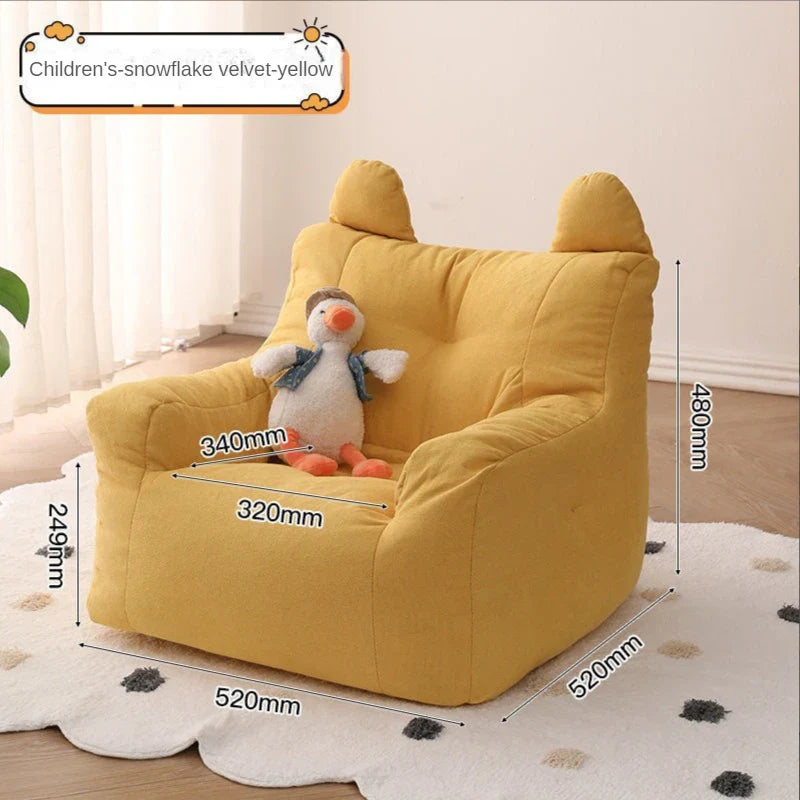 Children's Sofa Reading Book Corner Arrangement Baby Lazy Sofa Stool Sitting on The Ground Little Boy Cute Baby Small Sofa Chair