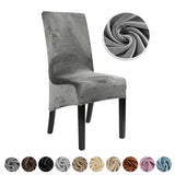 1/2/4/6 Pieces Real Velvet Fabric XL Size Chair Cover Big Size Long Back Europe Style Seat Chair Covers For Restaurant Hotel