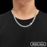 Hip Hop PVD Plated Stainless Steel Necklace Snap Clasp Men Miami Cuban Link Chain Jewelry For Girls Gift Free Laser Logo