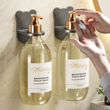 Universal Shower Gel Bottle Rack Adjustable Shampoo Bottle Holder Hand Soap Dispenser Hook Wall Mounted Free Punching