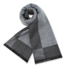 New Luxury Cashmere Wool Men Scarves,Warm Winter Man Scarf Charcoal Grey Wool Scarves Comfort Dual Color Fashion Casual Wear