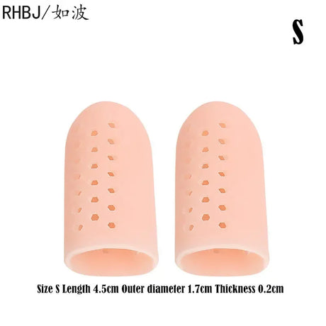 2Pcs=1Pairs Silicone Finger Toe Cap Protector Cover Thumb Sleeve Corn Blisters Pain Relief Toe Tube Bunion Correction Foot Care