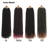 Jumbo Twist Hair 16 Inch Pre twisted Passion Twist Crochet Hair Pre-looped Crochet Braids Bohemian Water Wave Braiding Synthetic