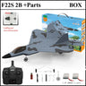 2024 New F22S 2.4G 4CH 3D6G RC Airplane Raptor F22 Warplane WLtoys A180 Upgrade Version LED Light With Gyroscope Out Door Toys