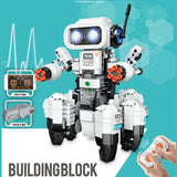 Decool High Tech 3902 Programmable APP Remote Control Robot Model With Light Building Bricks DIY Education Toys Christmas Gifts