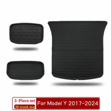 Model Y Model 3 Floor Mat 2017-2023 Luggage Mat Custom For Tesla Mat Trunk Mat 3D XPE All Weather Anti-Slip Set Floor Liner Mat